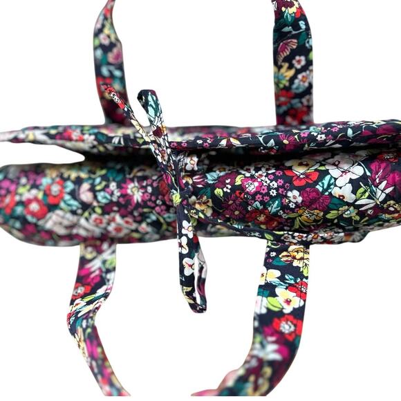 Vera Bradley Black & Pink Floral Packable Travel Cosmetic Hanging Case - Picture 8 of 10